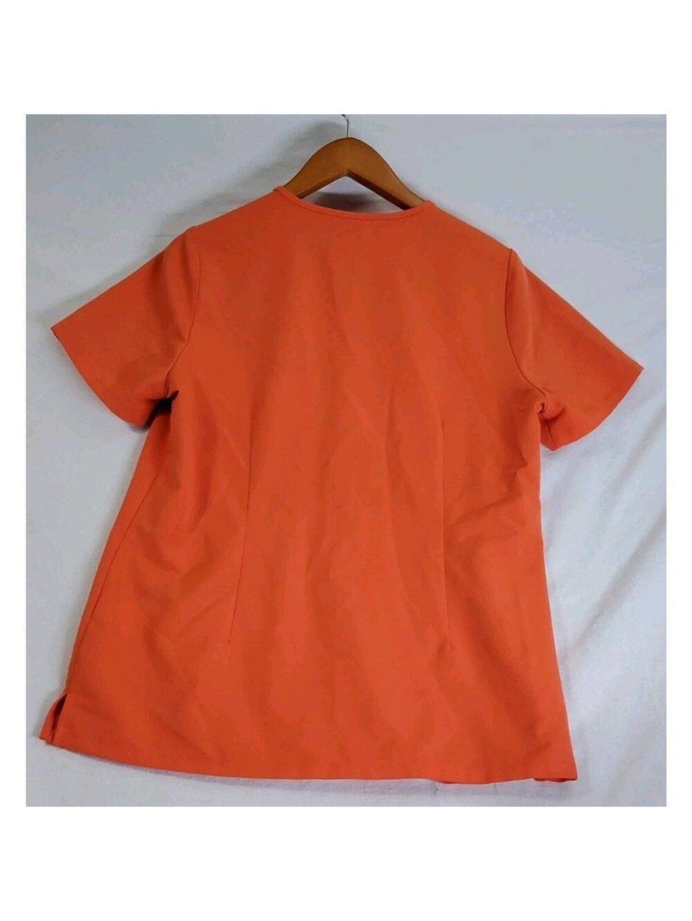 FIGS Shirt Technical Collection V Neck Scrub Top Women's Medium Orange - Picture 3 of 8